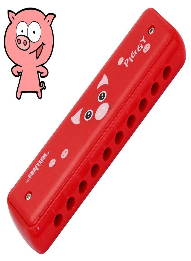 Crafteem Colored Harmonica for Kids and Beginners - Easy-to-Learn Key of C Instrument - Portable and Lightweight. - Image 1